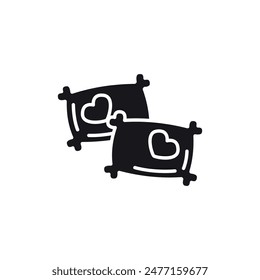 pillow icon vector design template elegant style