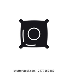 pillow icon vector design template elegant style