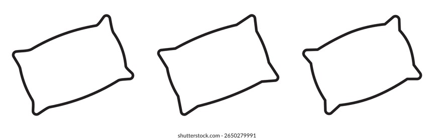 pillow icon vector design template elegant style. Pillow icon symbol for apps and websites. Pillow sign and symbol. Comfortable fluffy pillow. 
