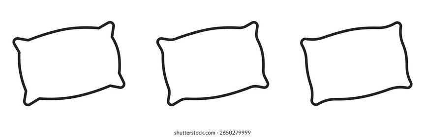 pillow icon vector design template elegant style. Pillow icon symbol for apps and websites. Pillow sign and symbol. Comfortable fluffy pillow. 