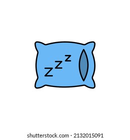 pillow icon vector design templates white on background