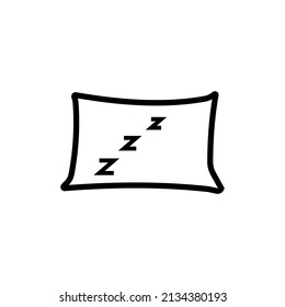 plantillas de diseño de vectores de iconos de almohada 