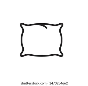 Pillow icon vector flat style trendy