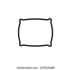 Pillow Icon Vector Flat Style Trendy