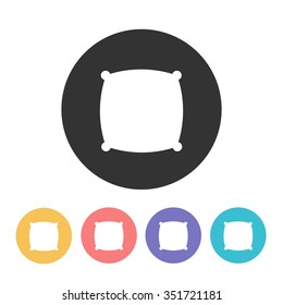 pillow icon. vector illustration 