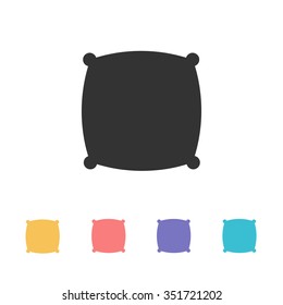pillow icon. vector illustration 