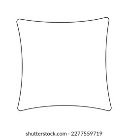 Icono de almohada ilustración vectorial diseño plano