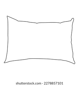 Pillow icon vector illustration flat design