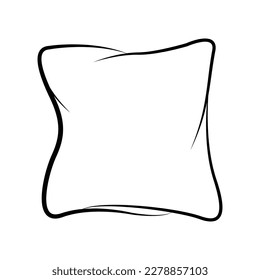 Pillow icon vector illustration flat design