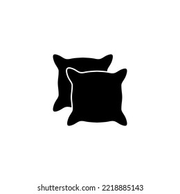 Pillow icon vector illustration. Pillow sign and symbol. Comfortable fluffy pillow