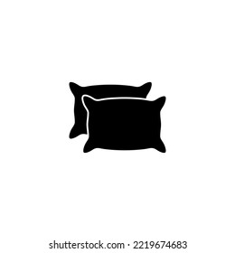 Pillow icon vector illustration. Pillow sign and symbol. Comfortable fluffy pillow