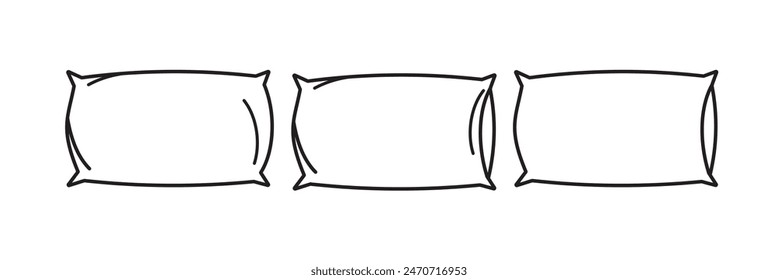 Pillow icon vector illustration. Pillow sign and symbol design eps 10