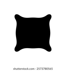 Pillow icon vector illustration. Pillow sign and symbol. Comfortable fluffy pillow