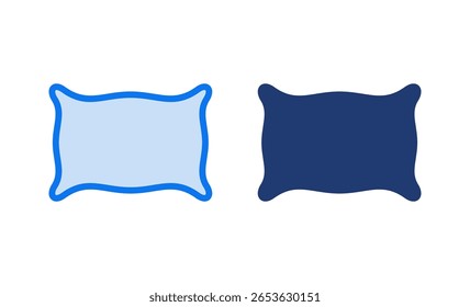 Pillow icon vector illustration. Pillow sign and symbol. Comfortable fluffy pillow