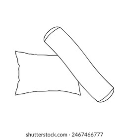 pillow icon vector illustration simple design