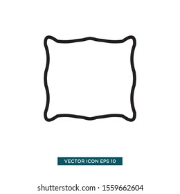 pillow icon vector illustration template

