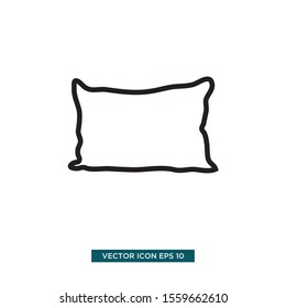 pillow icon vector illustration template
