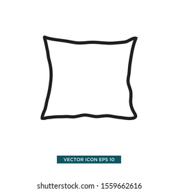 pillow icon vector illustration template
