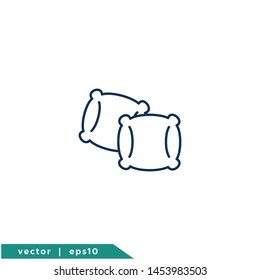 pillow icon vector logo template eps10