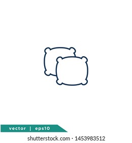 pillow icon vector logo template eps10