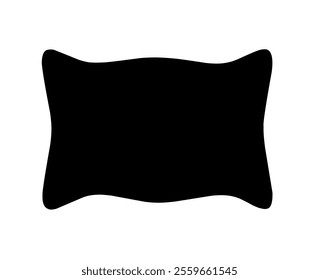 pillow icon vector on white background