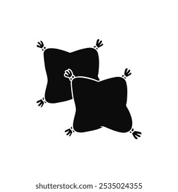Pillow icon vector set. Bedroom illustration sign collection. Sleep symbol. Relaxation logo.