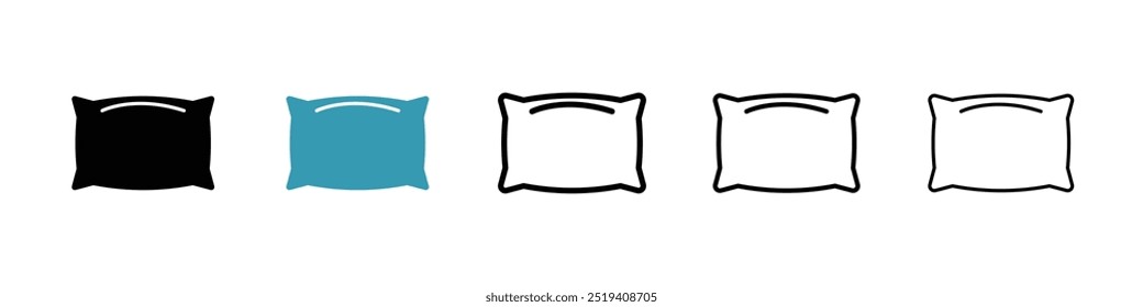 Conjunto de iconos de Vector de icono de almohada. EPS 10