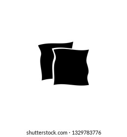 pillow icon vector. pillow sign on white background. pillow icon for web and app