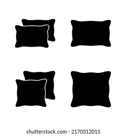 Pillow icon vector. Pillow sign and symbol. Comfortable fluffy pillow