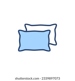 Pillow icon vector. Pillow sign and symbol. Comfortable fluffy pillow
