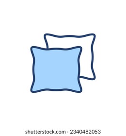 Pillow icon vector. Pillow sign and symbol. Comfortable fluffy pillow