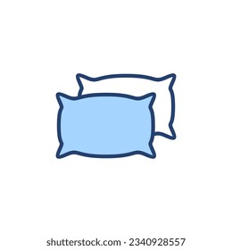 Pillow icon vector. Pillow sign and symbol. Comfortable fluffy pillow