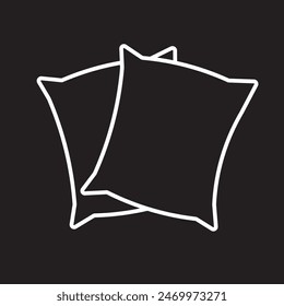 Pillow icon vector. Pillow sign and symbol. eps10