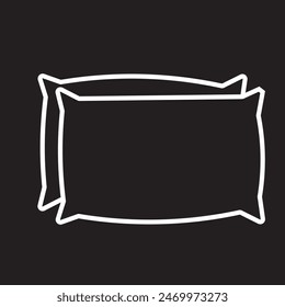 Pillow icon vector. Pillow sign and symbol. eps10