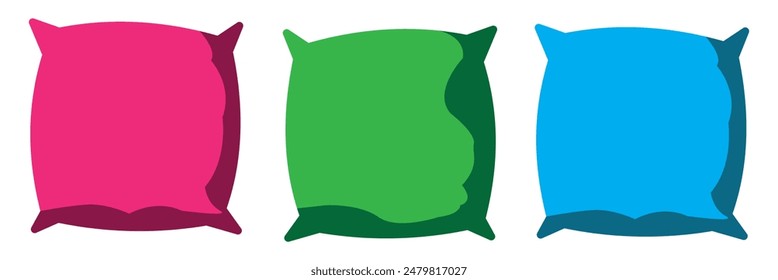 Pillow icon vector. Pillow sign and symbol. Comfortable fluffy pillow.