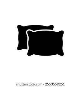 Pillow icon vector. Pillow sign and symbol. Comfortable fluffy pillow