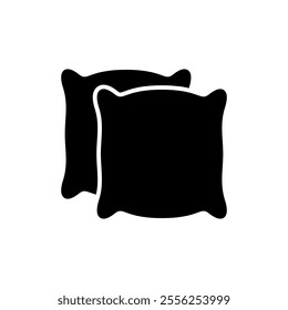 Pillow icon vector. Pillow sign and symbol. Comfortable fluffy pillow