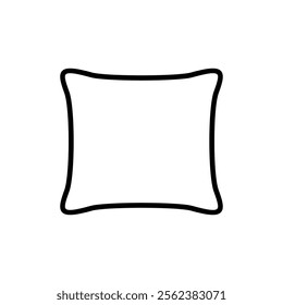 Pillow icon vector. Pillow sign and symbol. Comfortable fluffy pillow