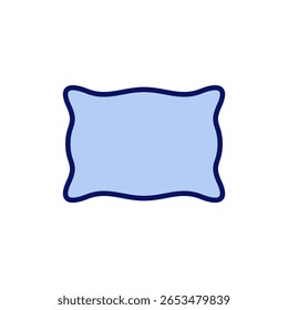 Pillow icon vector. Pillow sign and symbol. Comfortable fluffy pillow