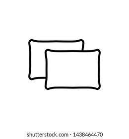 Pillow icon vector, solid pictogram isolated , logo illustration - Vector