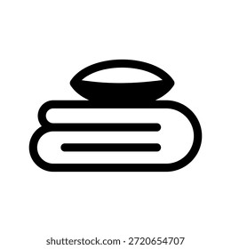 Ilustración de diseño de símbolo de Vector de icono de almohada