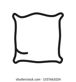 pillow icon vector symbol template 