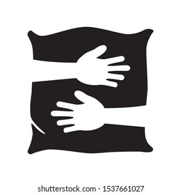 pillow icon vector symbol template 