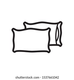 pillow icon vector symbol template 