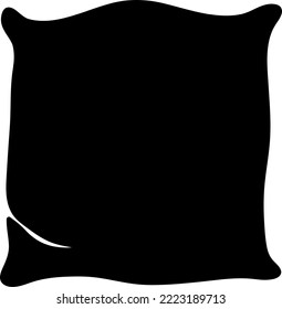 pillow icon vector symbol template on white background..eps