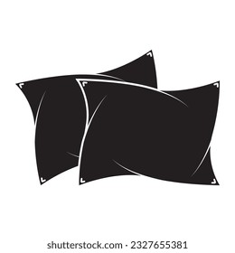 pillow icon vector template illustration logo design