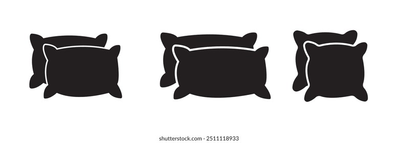 pillow icon vector with trendy design