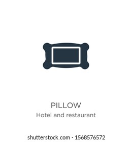 Pillow icon vector. Trendy flat pillow icon from hotel and restaurant collection isolated on white background. Vector illustration can be used for web and mobile graphic design, logo, eps10