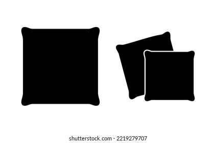 Pillow icon vector for web and mobile app. Pillow sign and symbol. Comfortable fluffy pillow