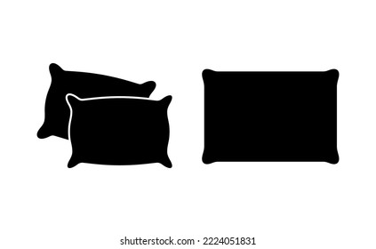 Pillow icon vector for web and mobile app. Pillow sign and symbol. Comfortable fluffy pillow